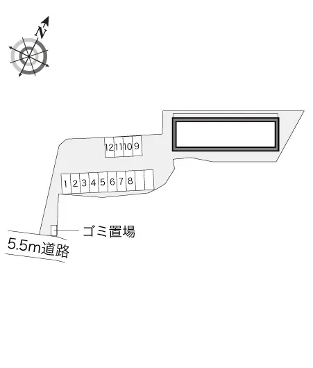 ★手数料０円★岡山市北区延友　月極駐車場（LP）